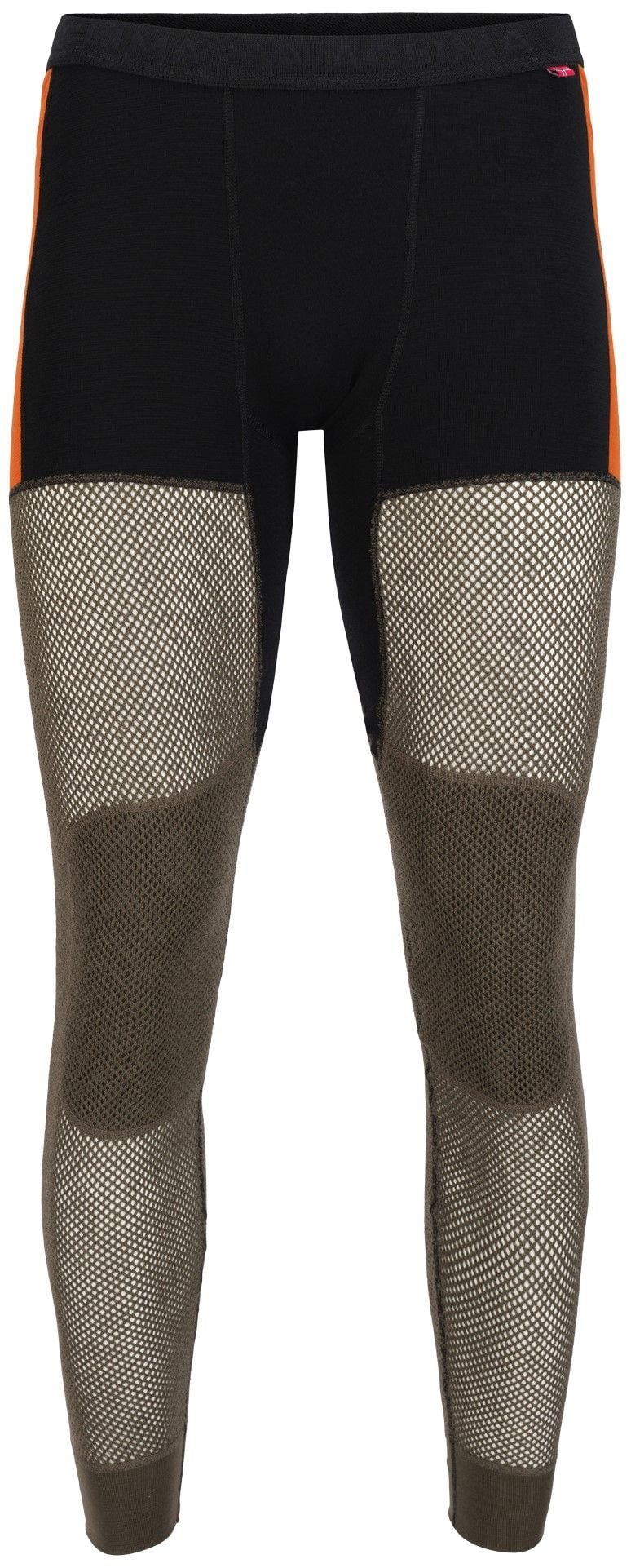 Aclima WoolNet Hybrid Longs M's Jet Black/Tarmac/Gold Flame