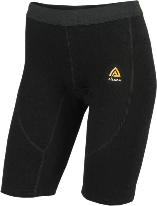 Aclima WarmWool Shorts Long Woman Jet Black