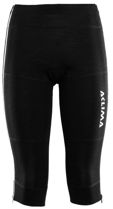 Aclima WarmWool 3/4 Summit Longs Woman naisten kerrastohousut, musta