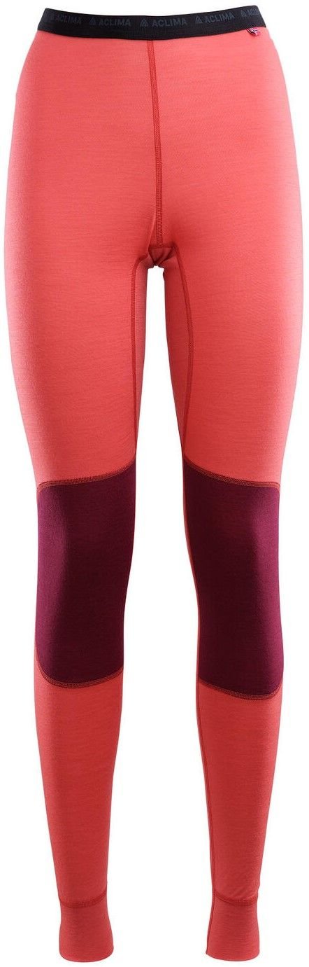 Aclima Lightwool Reinforced Longs naisten merinovillapitkikset, Baked Apple/Zinfandel