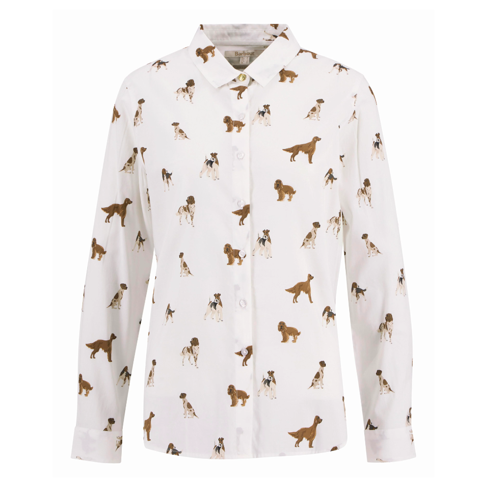 Barbour Safari Shirt Multi Dog Print