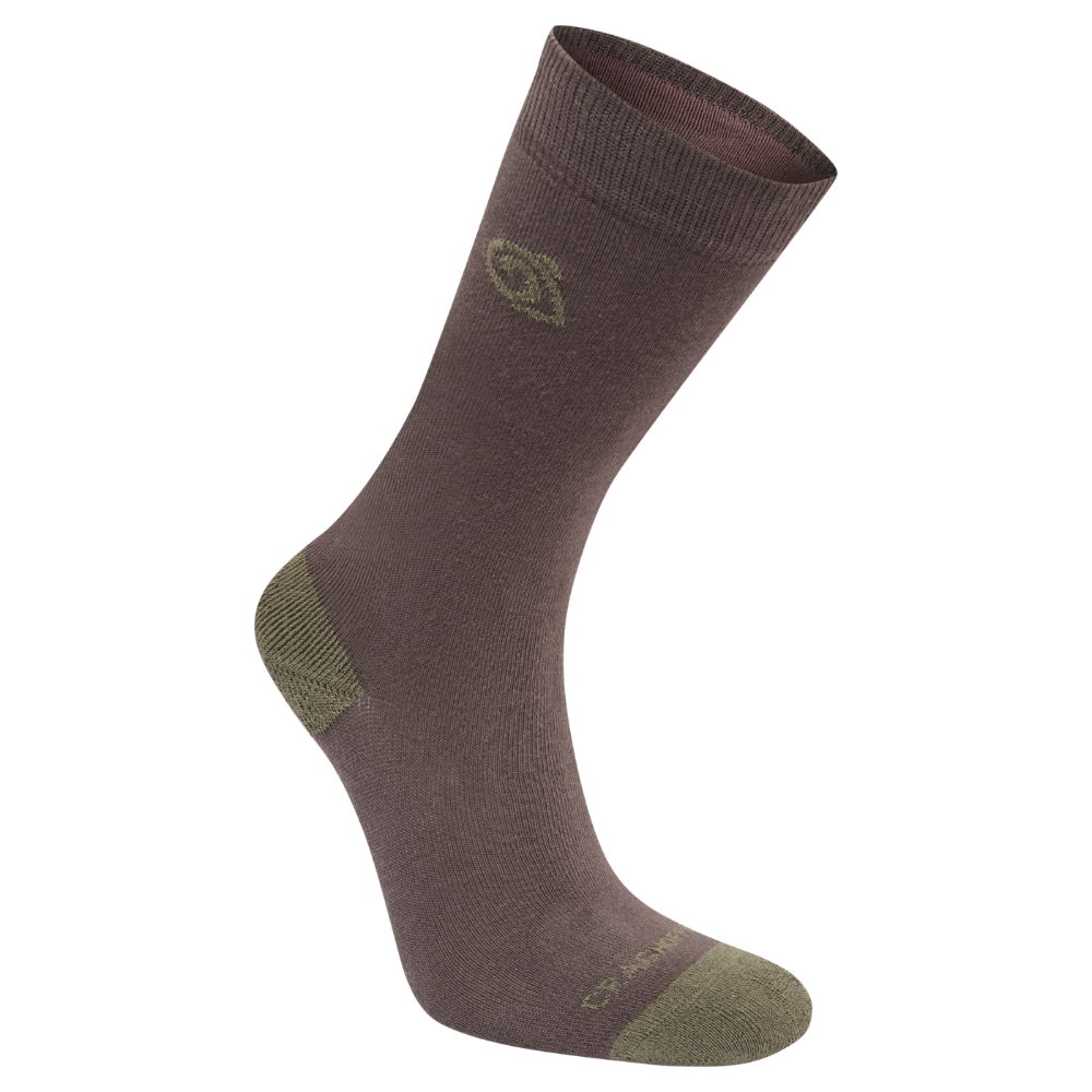 Craghoppers Nosilife Travel Single Pack Socks Woodland Green / Wild Olive