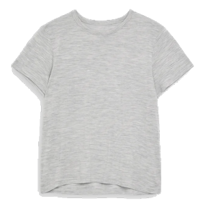 Tufte Wear W's Clover Merino Tee Mid Grey Melange