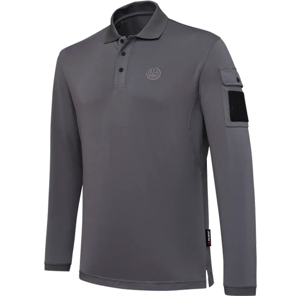Beretta Miller Polo Long Sleeves Smoked Pearl