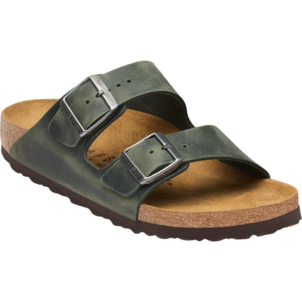 Birkenstock Arizona Natural Leather Oiled Regular Thyme