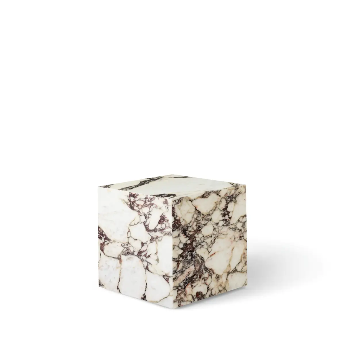 Audo CPH, Plinth Table, Calacatta Viola marble