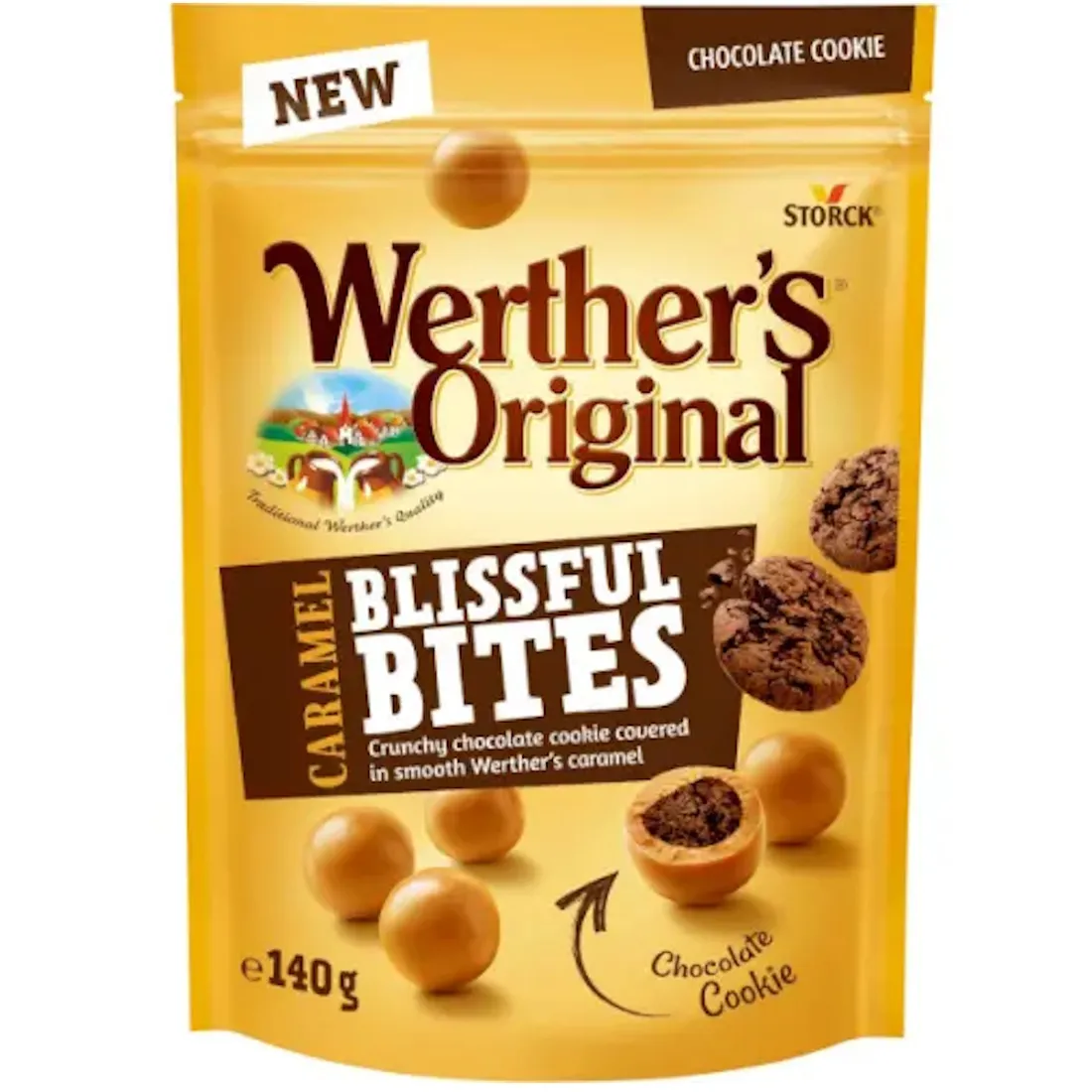 Werthers Blissful Bites Crunchy Chocolate Cookie 140g