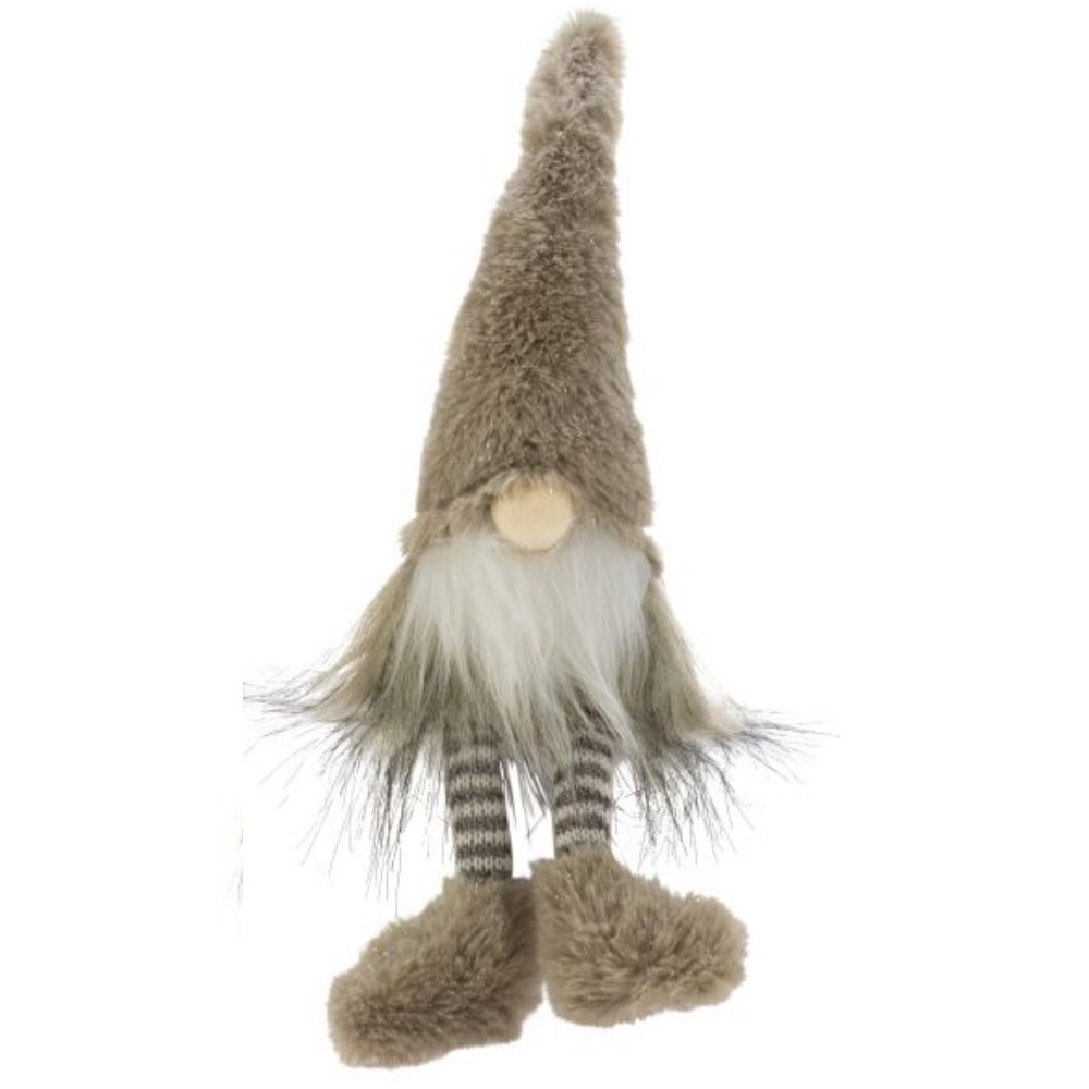 Weiste Istuva Partatonttu karvalakki & lötköjalat 38cm