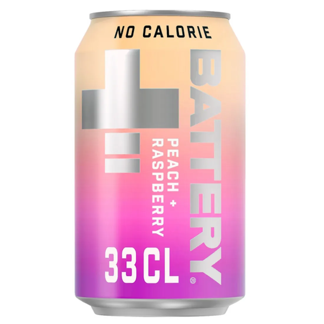 Battery Peach Rasberg Sokeriton 330ml