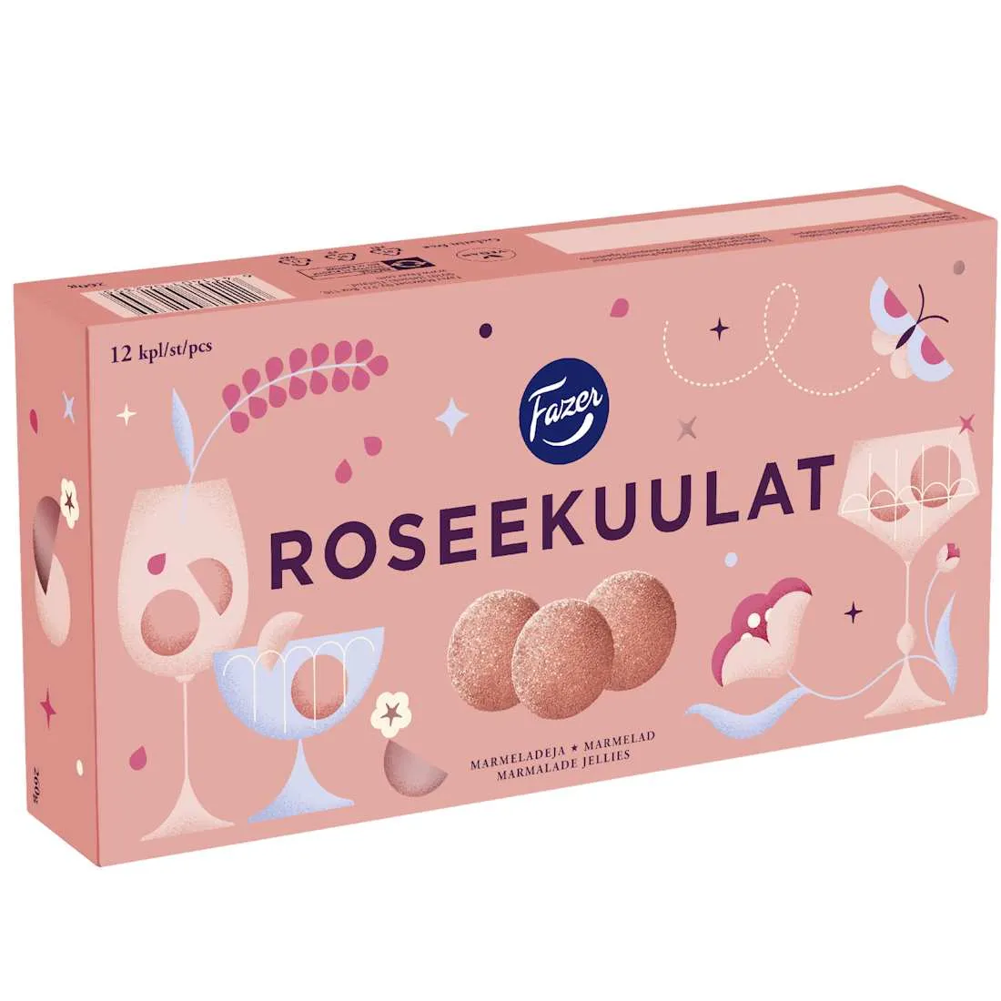 Fazer Roseekuulat 260g *Pvm 13.10.26*