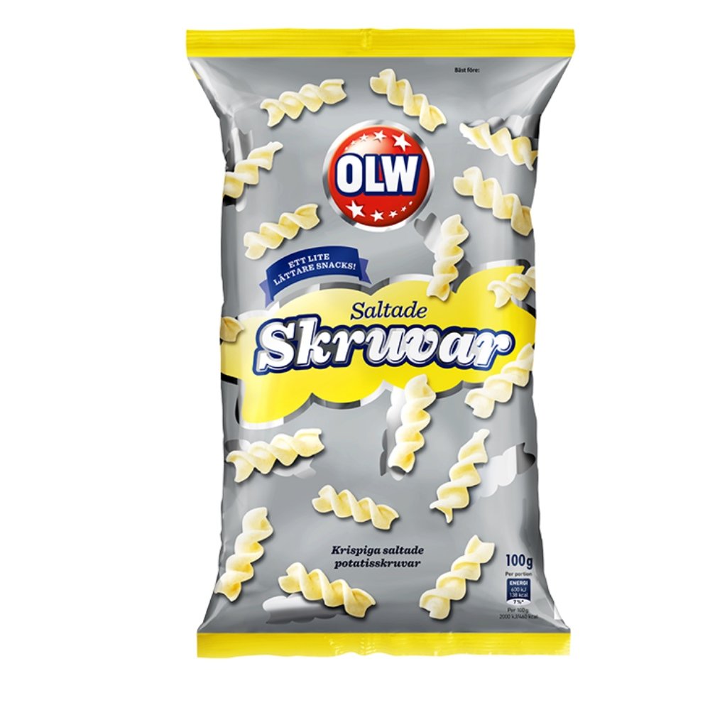 Olw Saltade Skruvar 100g