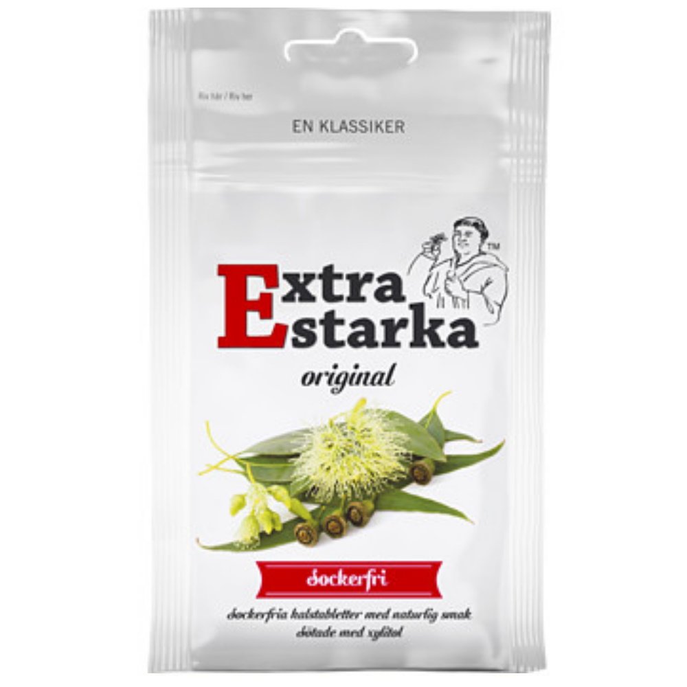Cloetta Extra Starka Original Kurkkupastilli Sokeriton 80g