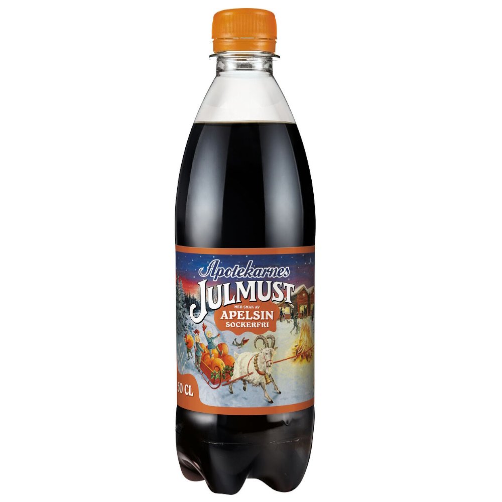 Apotekarnes Julmust Appelsin Sokeriton 500ml