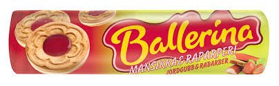 Ballerina Keksi Mansikka & Raparperi 190g