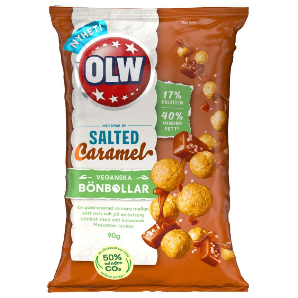 Olw Bönbollar Salted Caramel 90g