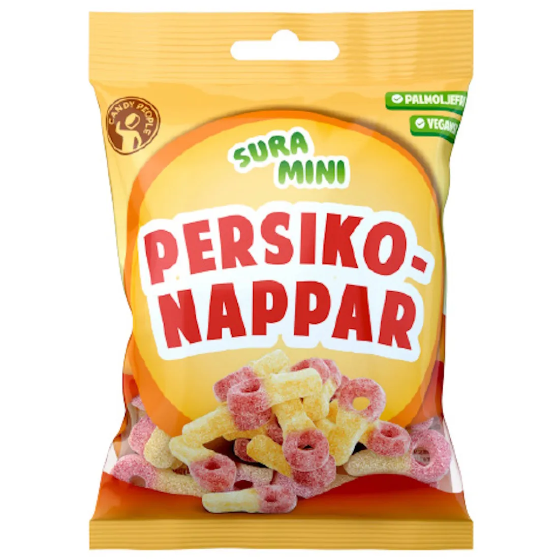Candy People Sura Mininappar Persiko 70g