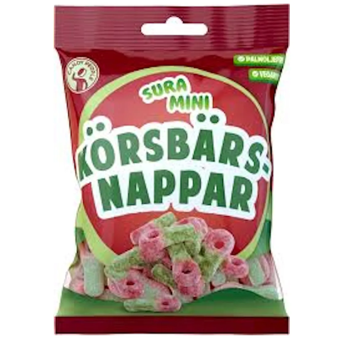 Candy People Sura Mininappar Körsbär 70g
