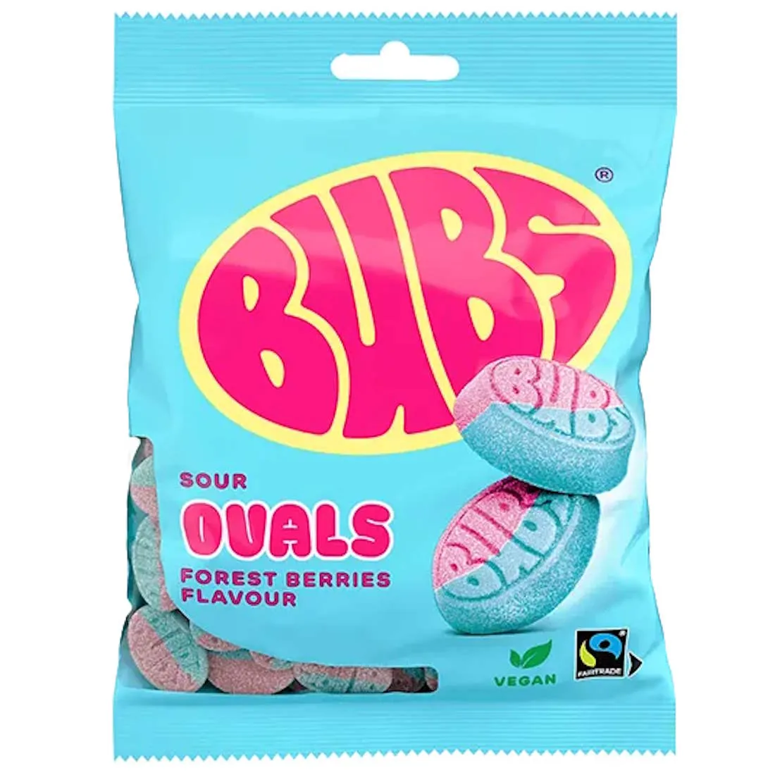 Bubs Sour Ovals Forest Berries 90g