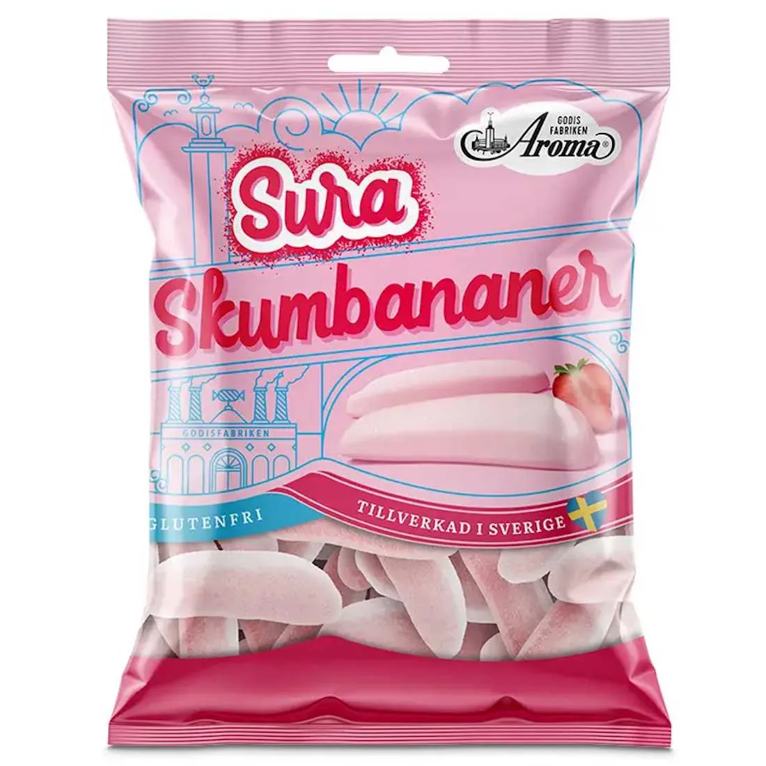 Aroma Skumbananer Jordgubb 95g