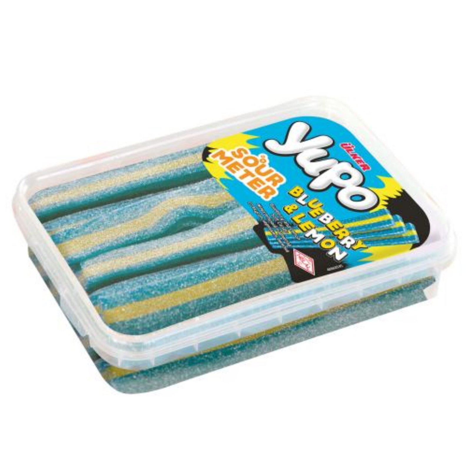 Yupo Sour Belts Remmit Blueberry & Lemon 225g