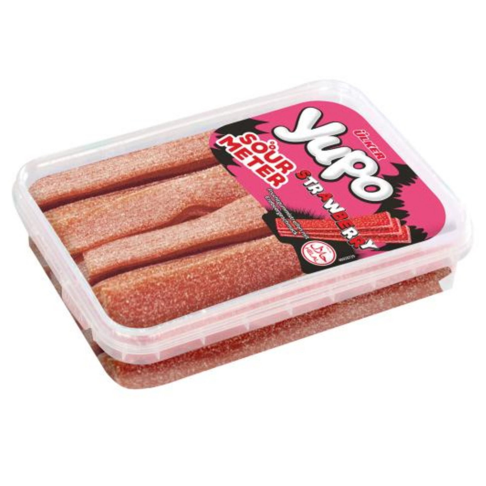 Yupo Sour Belts Remmit Strawberry 225g