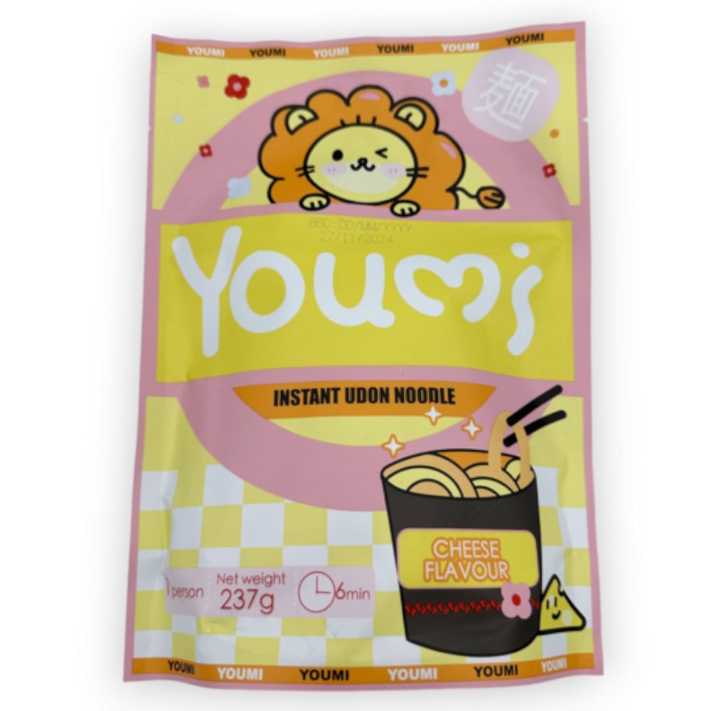 Youmi Instant Udon Noodles Say Cheese 237g