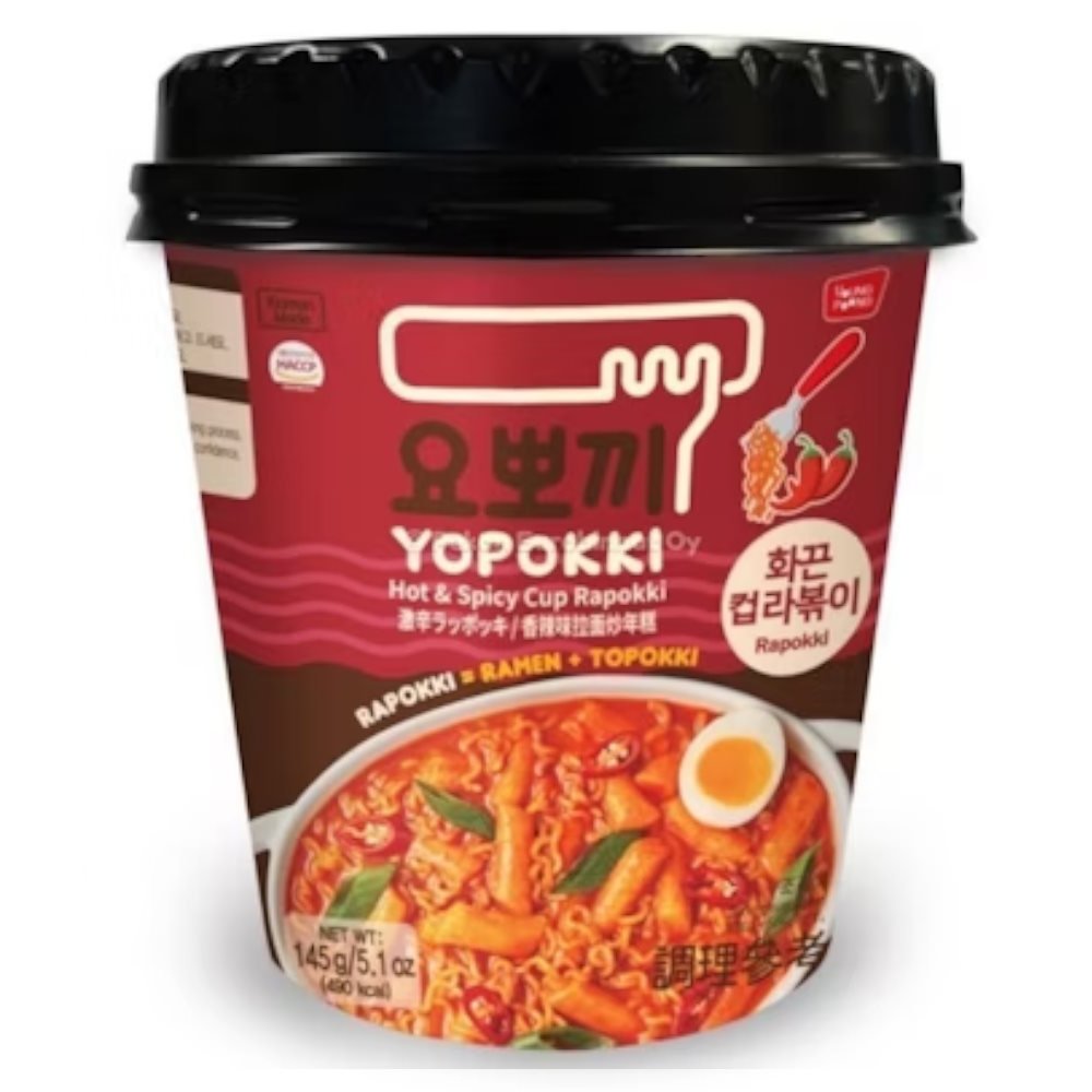 Yopokki Hot & Spicy Rapokki Kuppinuudeli 145g