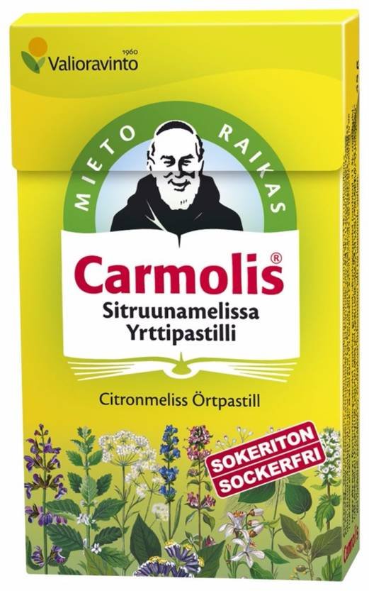 CARMOLIS SITRUUNAMELISSA YRTTIPASTILLI 45G