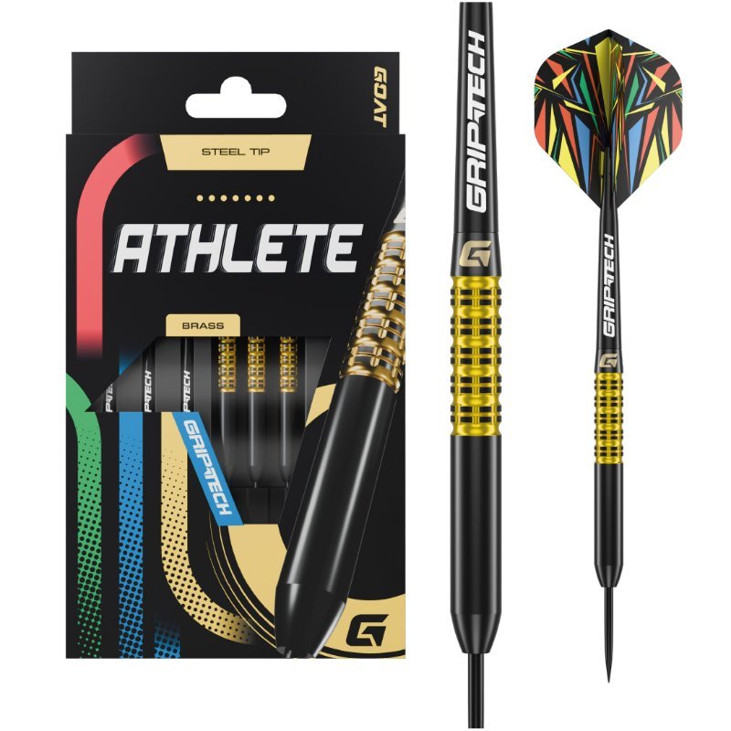 Goat Athlete brass 12g Darts-tikat Keltainen