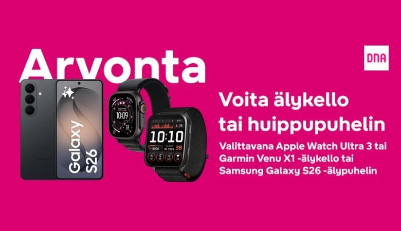 Voita älykello tai huippupuhelin