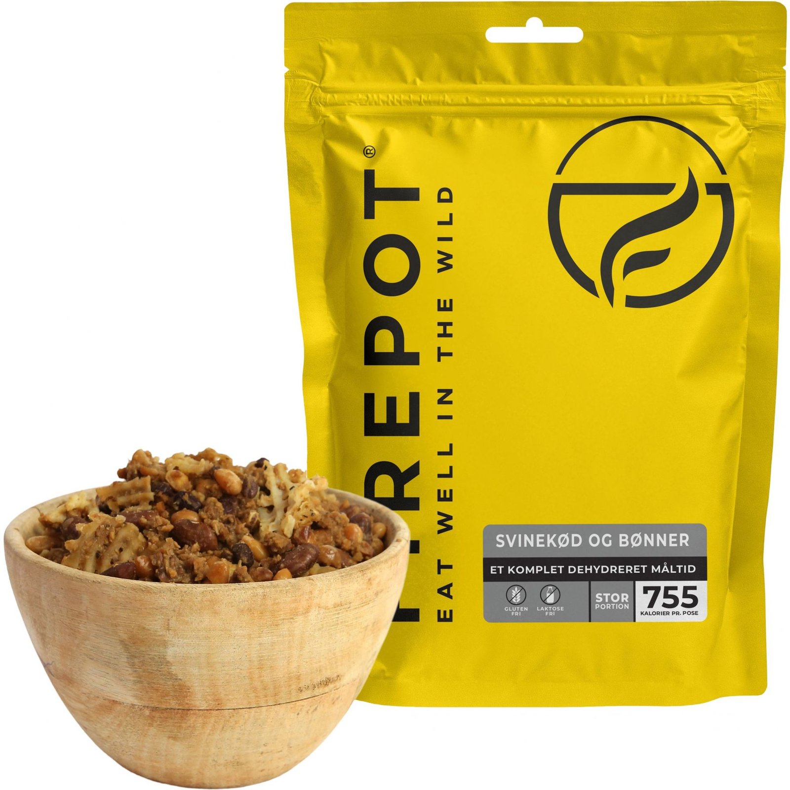 Firepot Sianliha ja Pavut, pakastekuivattu ruoka, XL