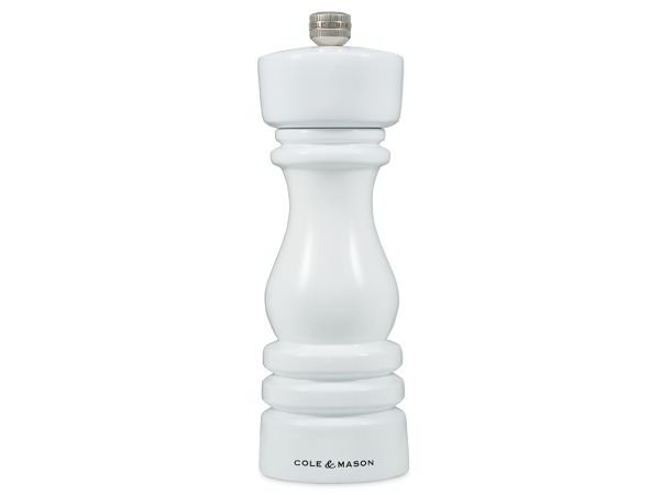 Cole & Mason London Pippurimylly 18 cm, valkoinen