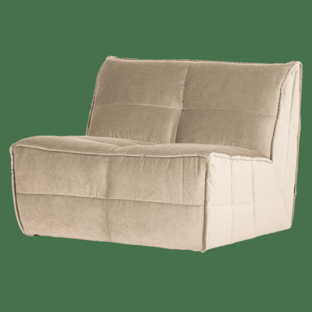 1-istuttava moduuli Cluster 105 cm - Beige