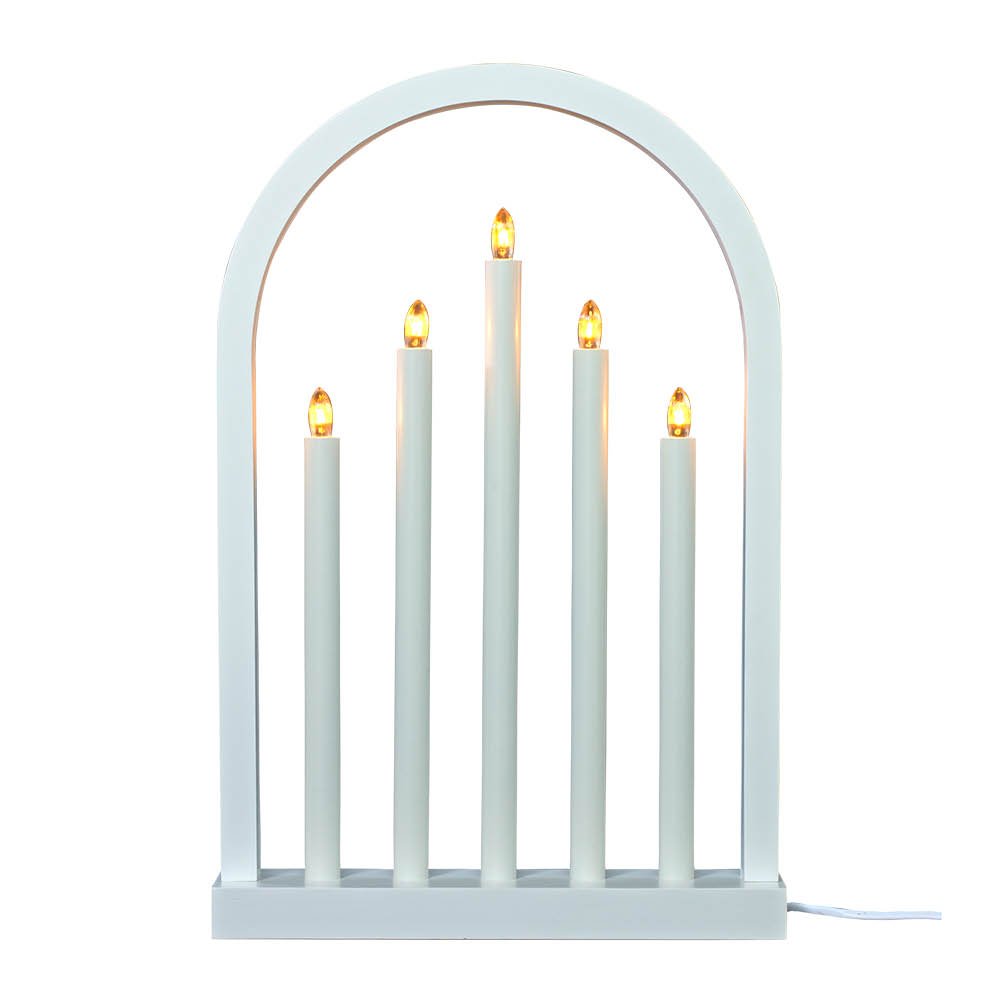 Aneta Lighting - Oslo sähkökynttelikkö 49 cm valkoinen