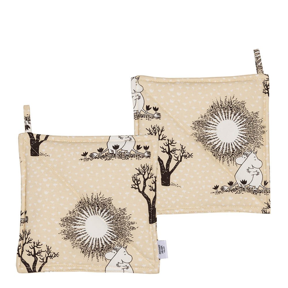 Moomin Arabia - Muumi Patalappu 22x22 cm 2 kpl Rakkaus Beige