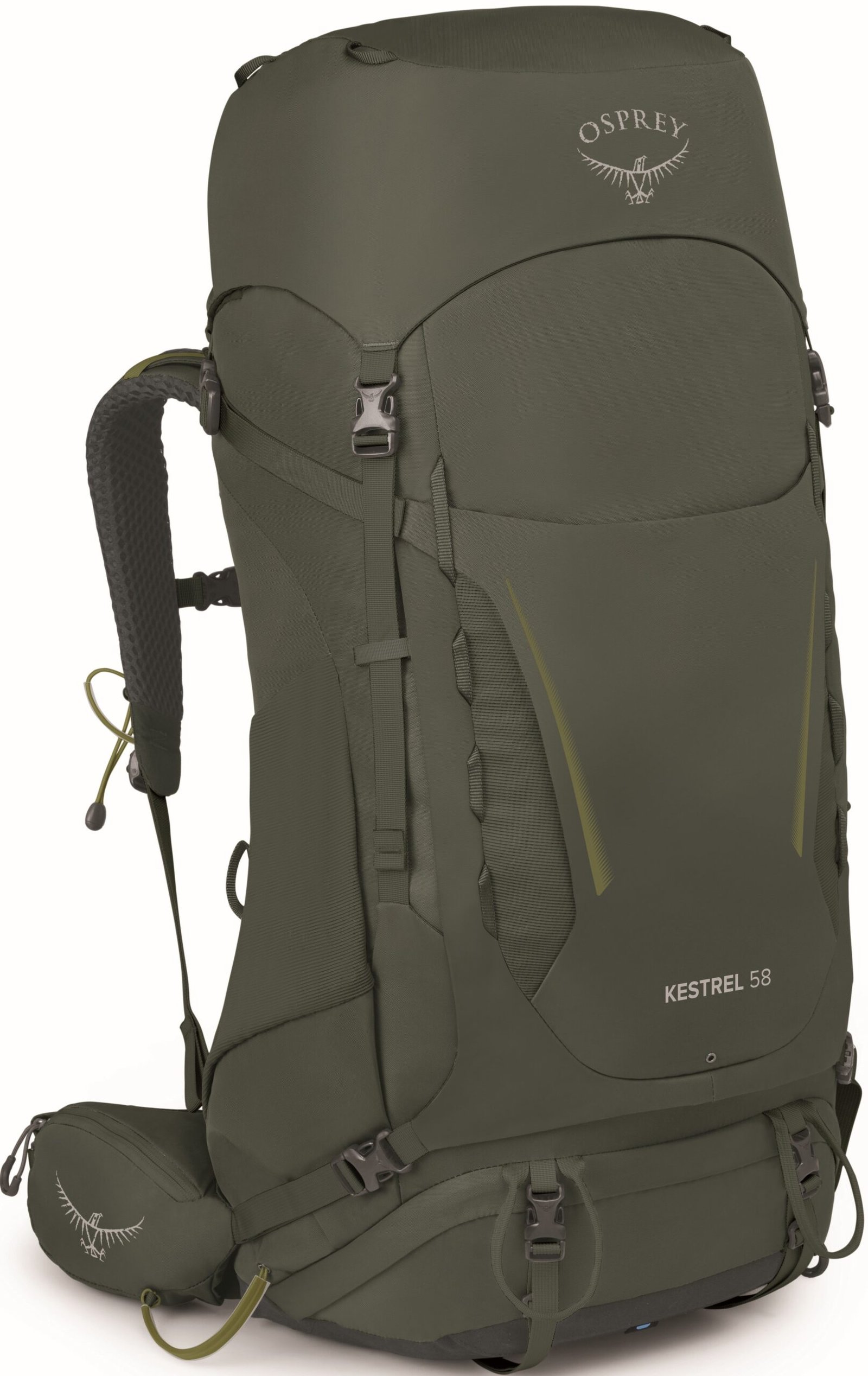 Osprey Kestrel 58 rinkka, maastonvihreä