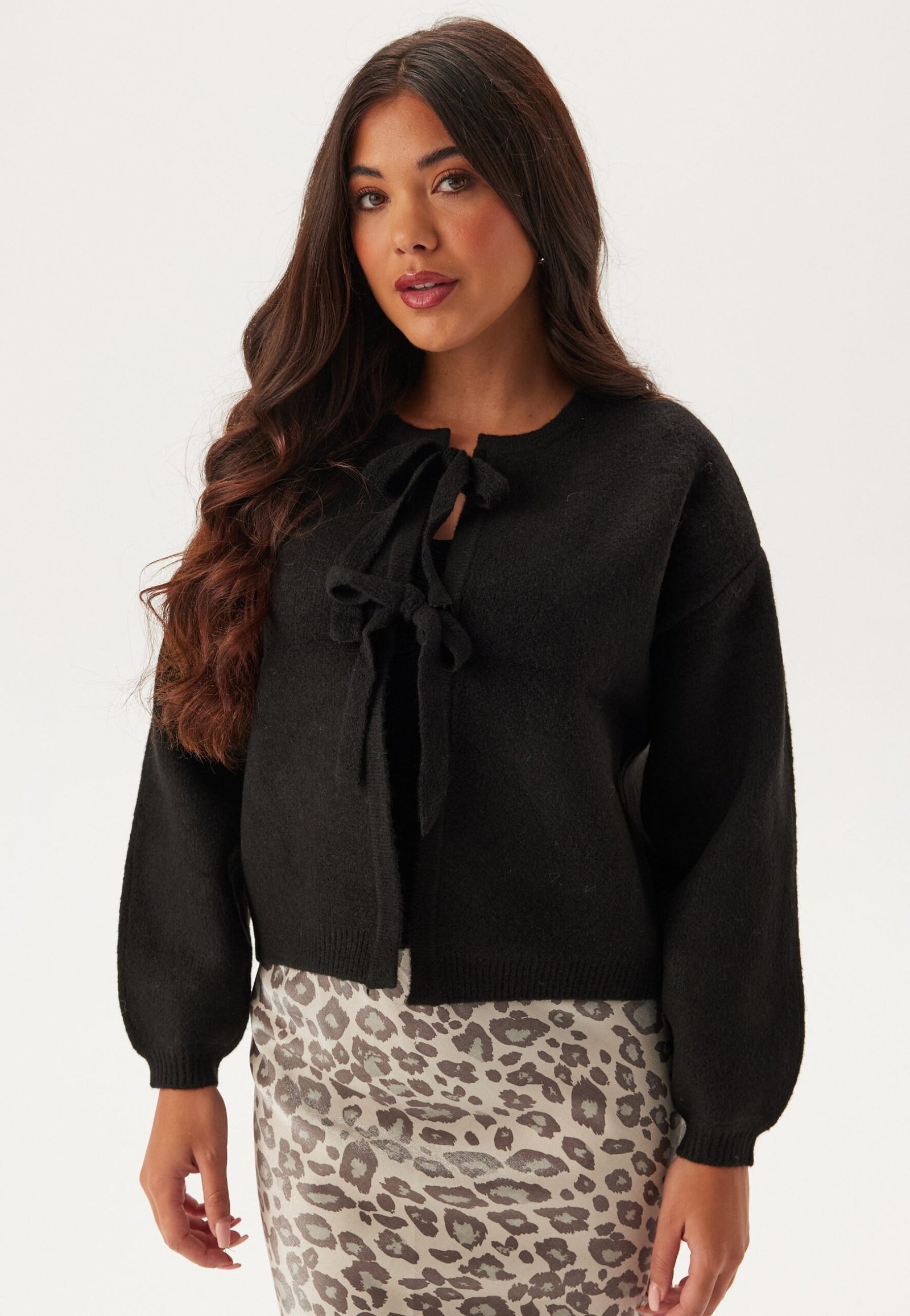 Vmbow Ls O-neck Tie Cardigan