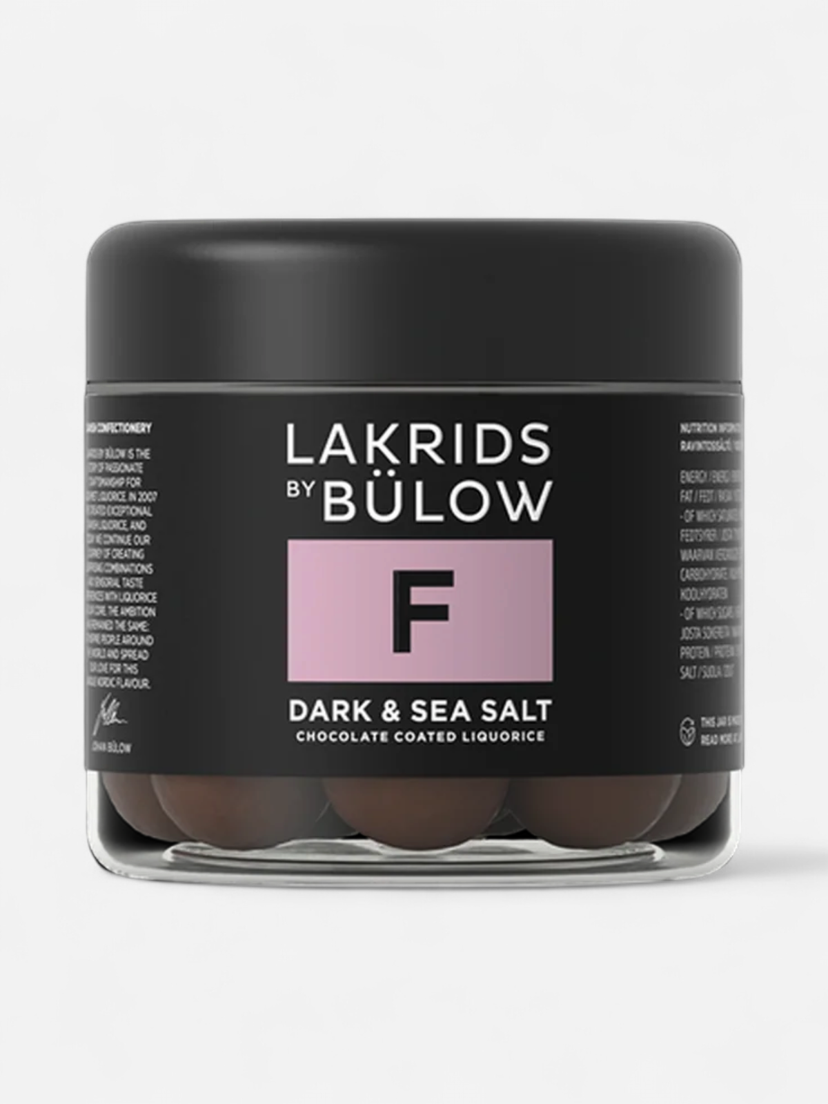 Lakrids by Bülow lakritsi Small F Dark&Sea Salt