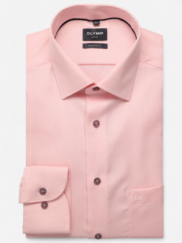 Olymp kauluspaita Luxor Modern Fit Light Pink, vaaleanpunainen