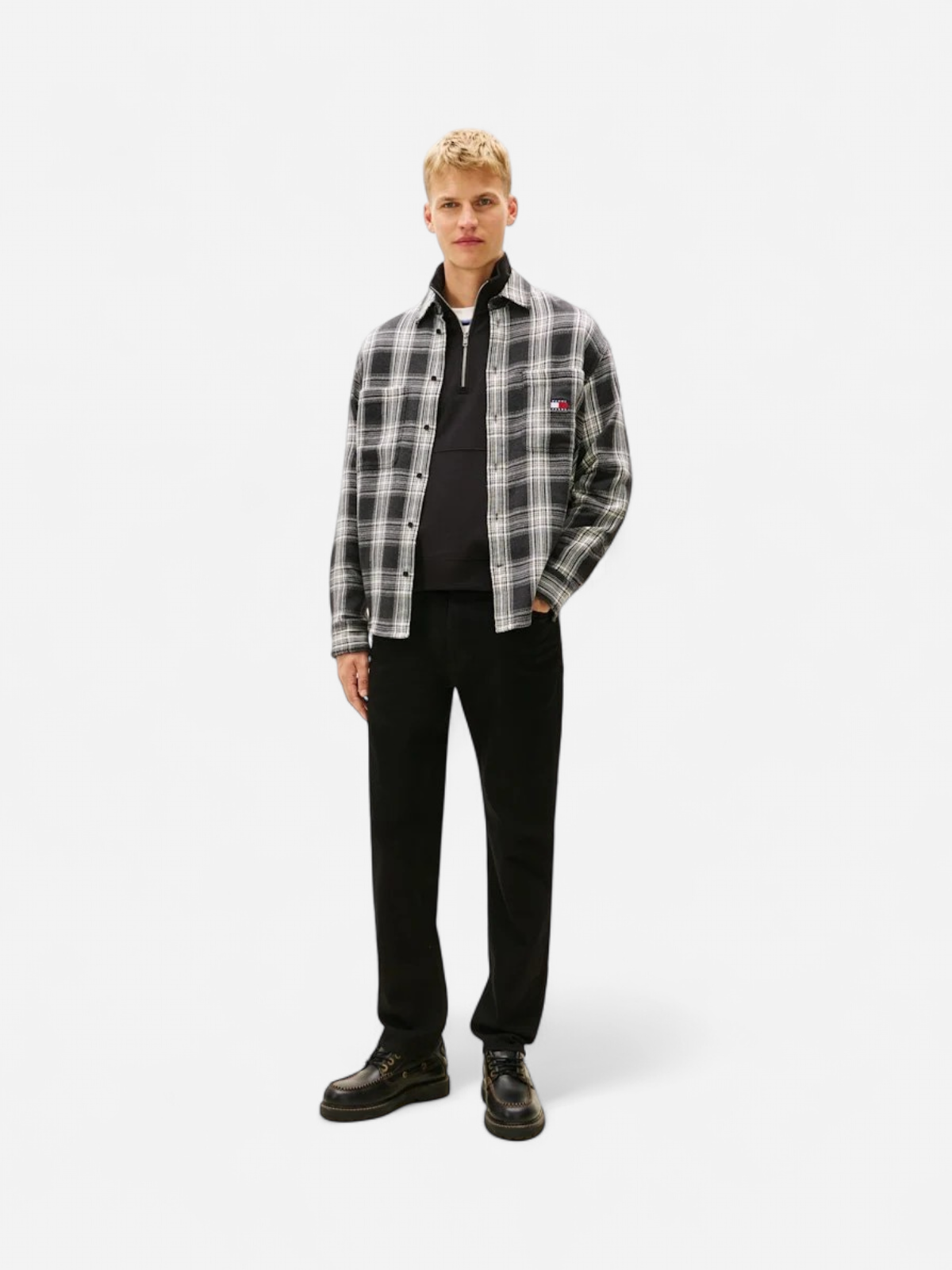 Tommy Jeans miesten farkut RYAN SLIM STRAIGHT JEANS DI4187, musta