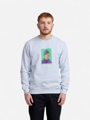 Makia Kummeli Ympäristöruutu Sweatshirt, vaaleanharmaa